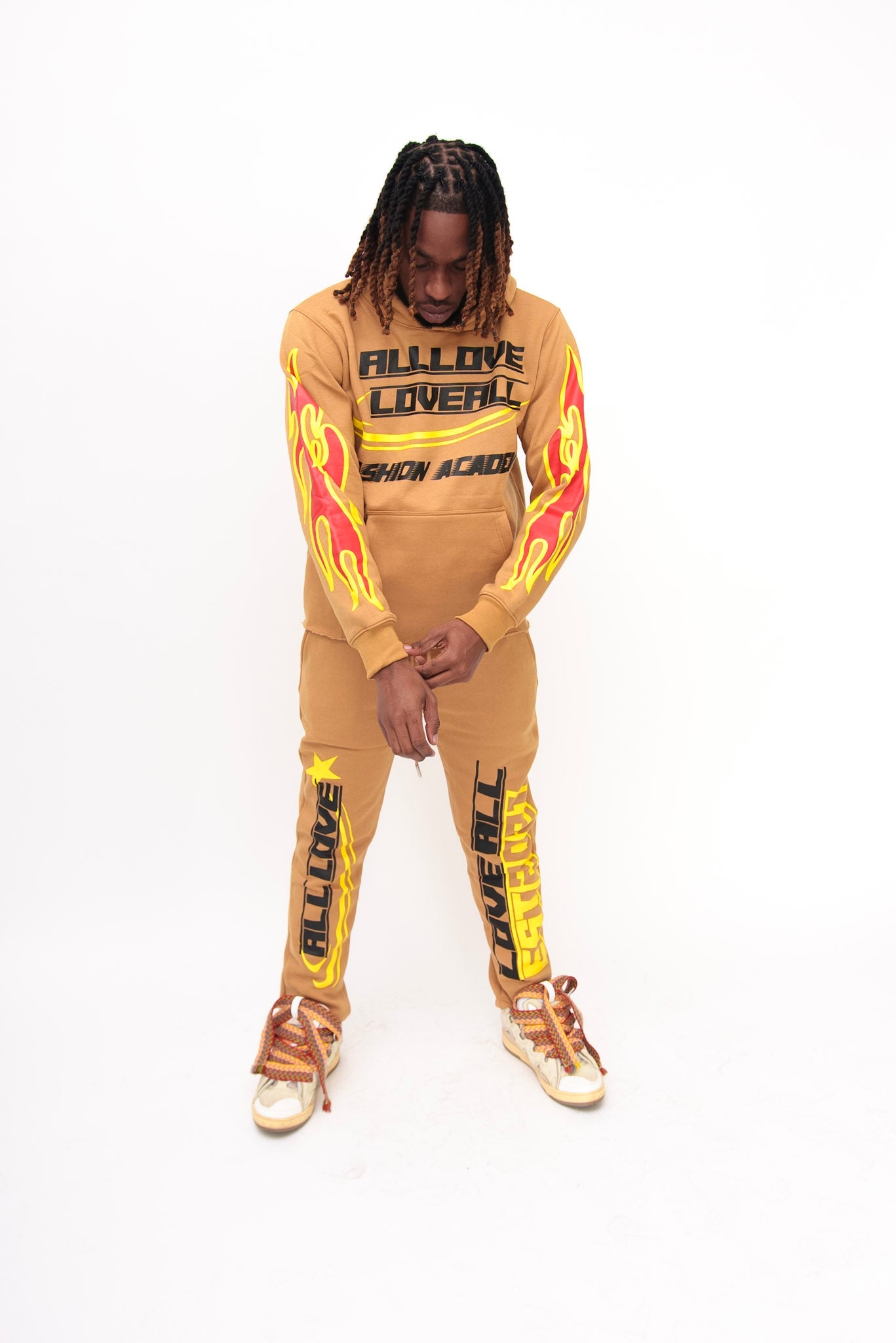 Fashion Academy Tan Sweatpants