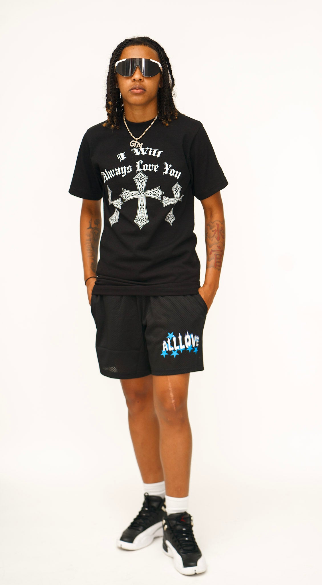 All Love Black Star Shorts