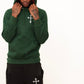 A.L.L.A. Forest Green Cross Hoodie