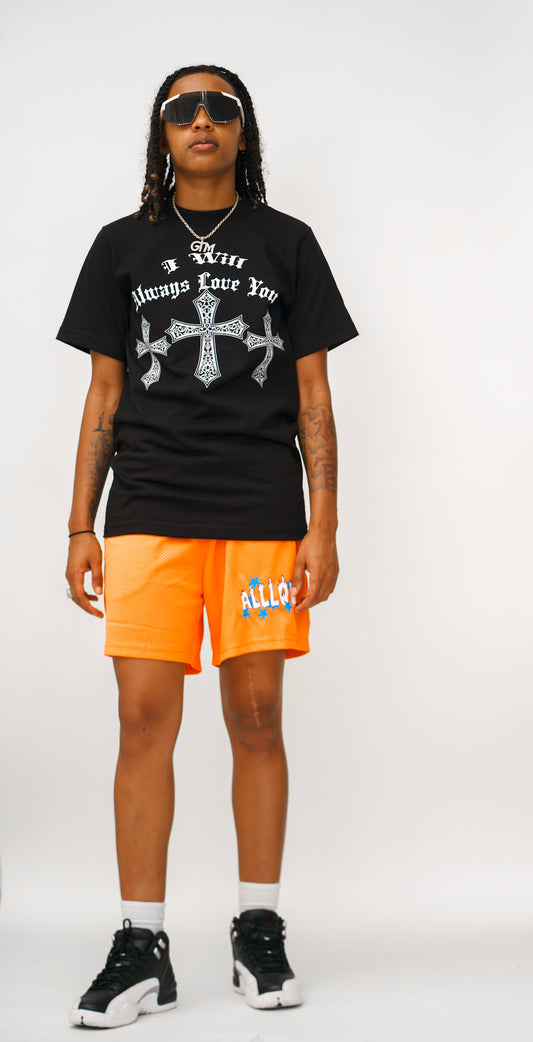 All Love Orange Star Shorts